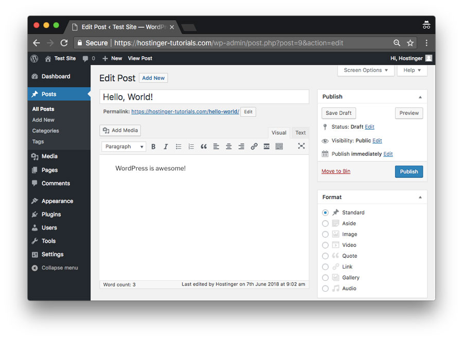 How to Start a Blog In India without any Technical Knowledge add new post in wordpress
