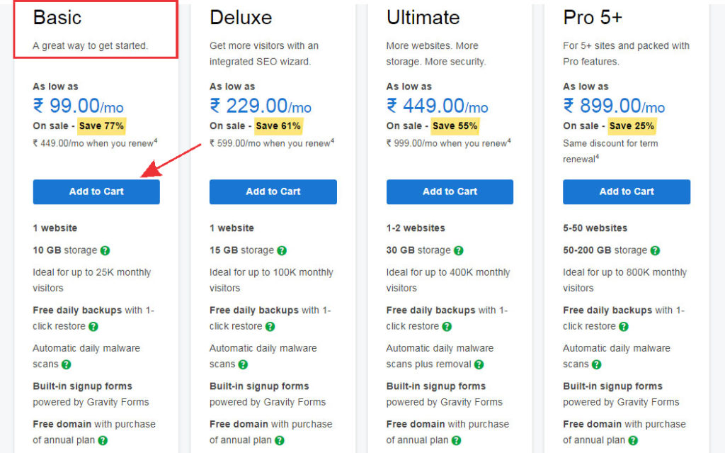 How to Start a Blog In India without any Technical Knowledge select-your-plan