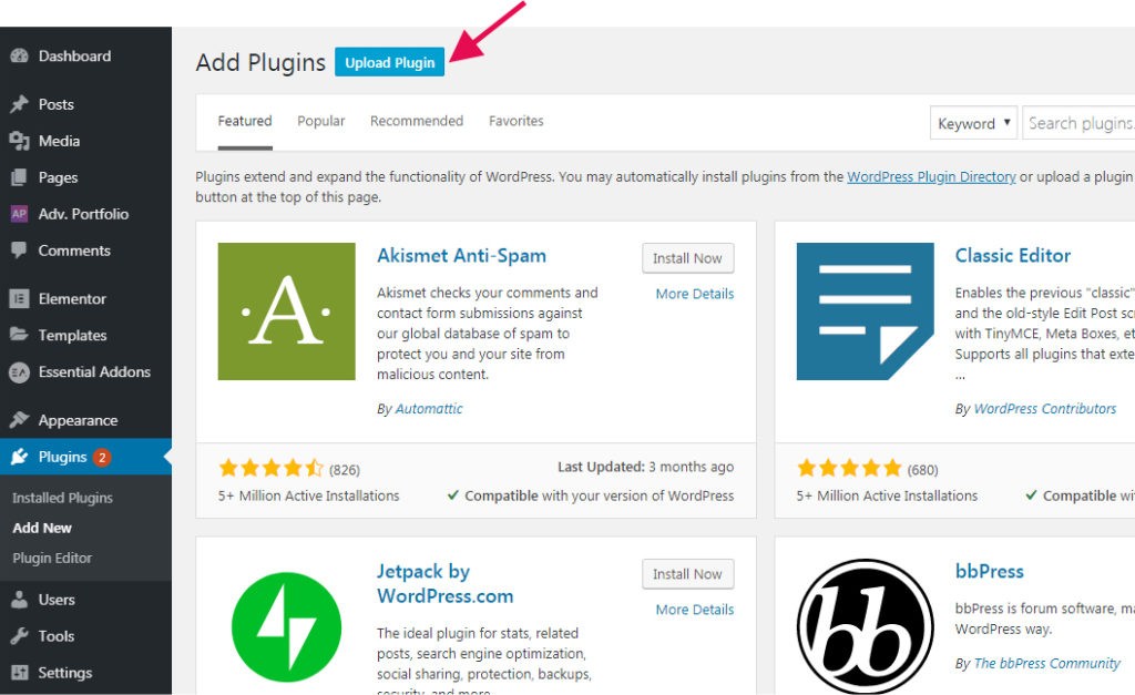 How To Install WordPress Plugins (Step by Step Guide with images) download plugins