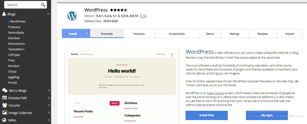 How to Install WordPress in Cpanel