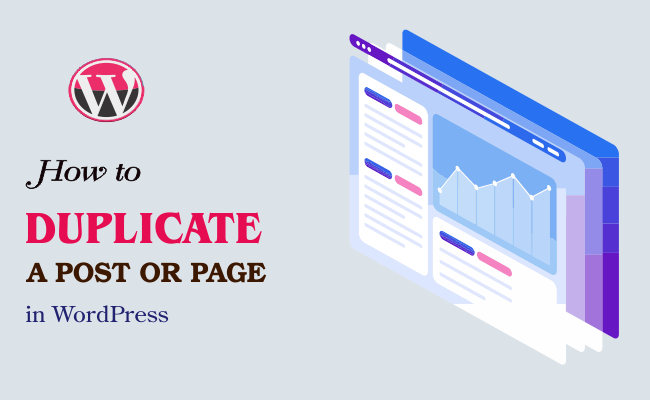 WordPress Duplicate Page or Post with a Single Click WordPress Duplicate Page